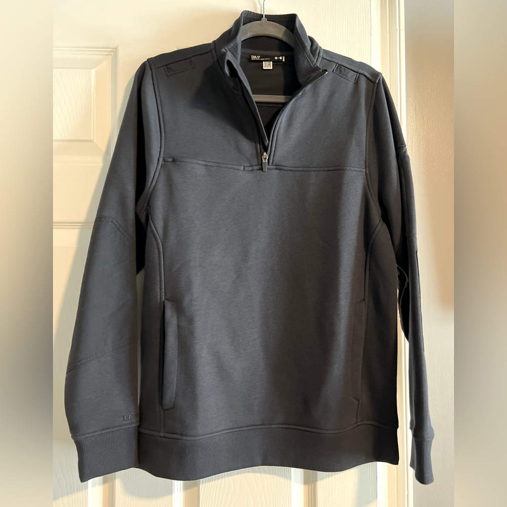 Under Armour Storm 1, Dark Navy Blue 1/4 Zip Men’s Pullover jacket, Size S